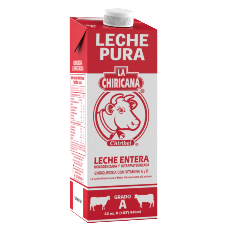 LECHE LA CHIRICANA UHT 3.5% 946 ML