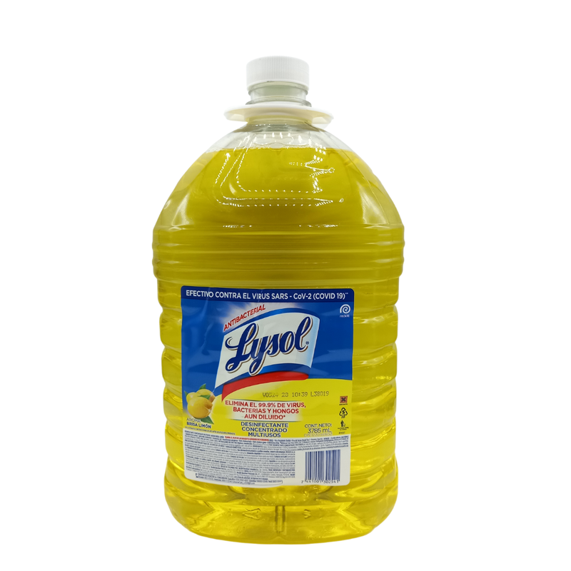 LYSOL DESINFECTANTE PARA PISOS LIMON GALON 3785 ML