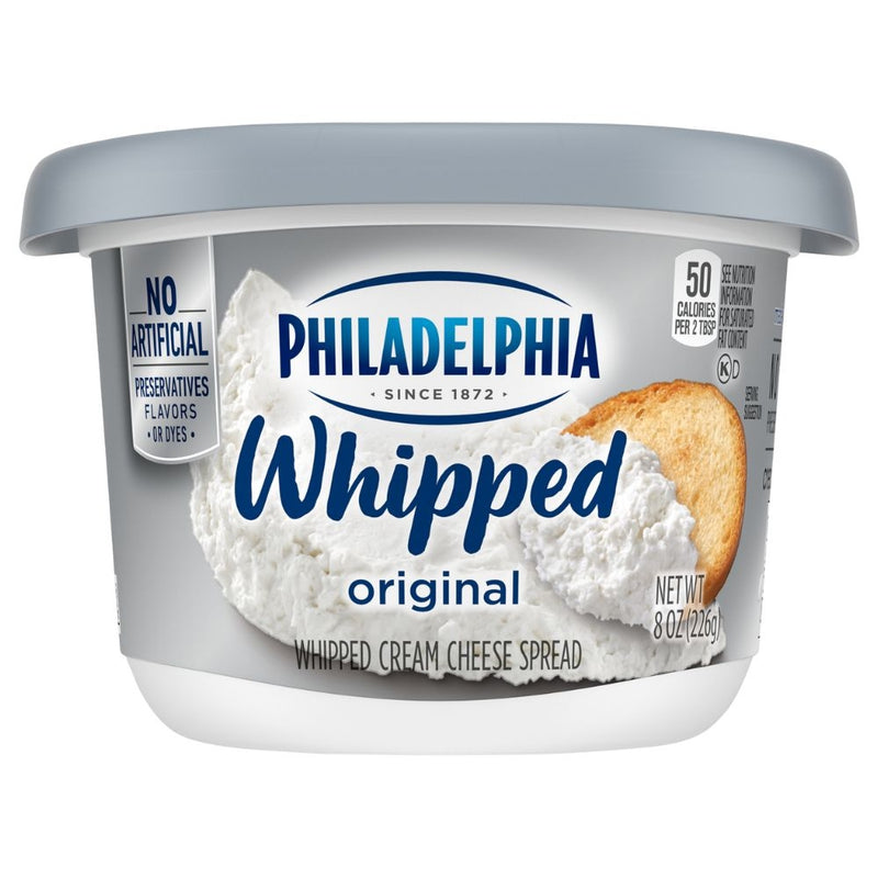 QUESO CREMA PHILADELPHIA WHIPPED PLAIN ORIGINAL 8 OZ