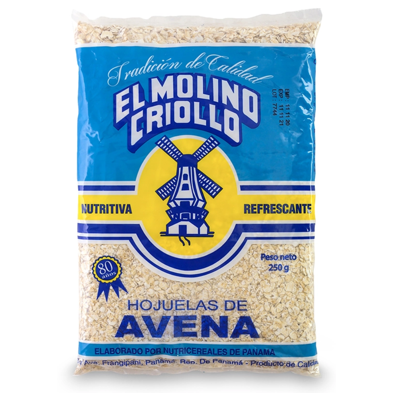 AVENA EN HOJUELAS MOLINO CRIOLLO 250 GR