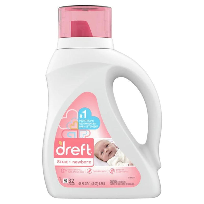 DETERGENTE DREFT LÍQUIDO NEWBORN BABY 46 OZ