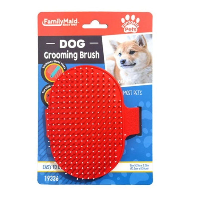 CEPILLO DE GOMA PARA PERRO FAMILY MAID 1 UND