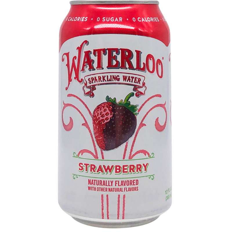 AGUA CON GAS STRAWBERRY WATERLOO 355 ML