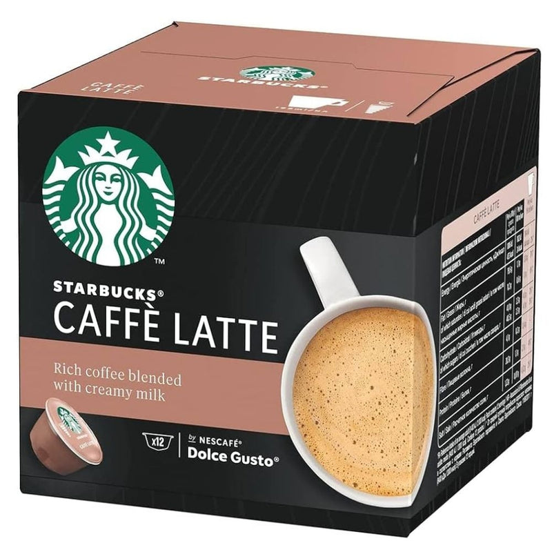 CAFE LATTE STARBUCKS DOLCE GUSTO 12 CAPSULAS