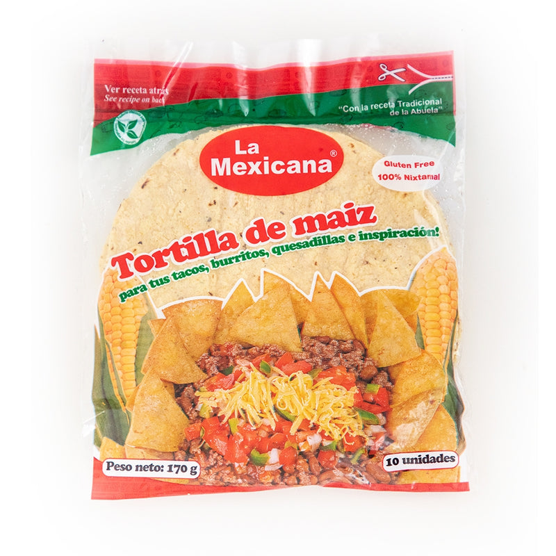 TORTILLAS DE MAIZ LA MEXICANA 10 UNIDADES