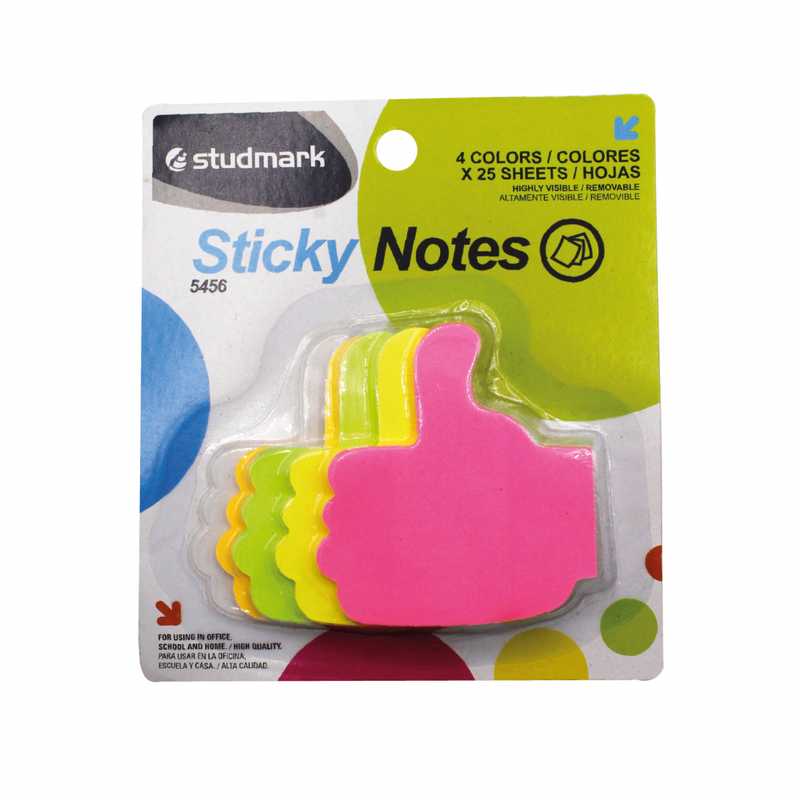 NOTAS ADHESIVAS STUDMARK MANITO 4 COLORES