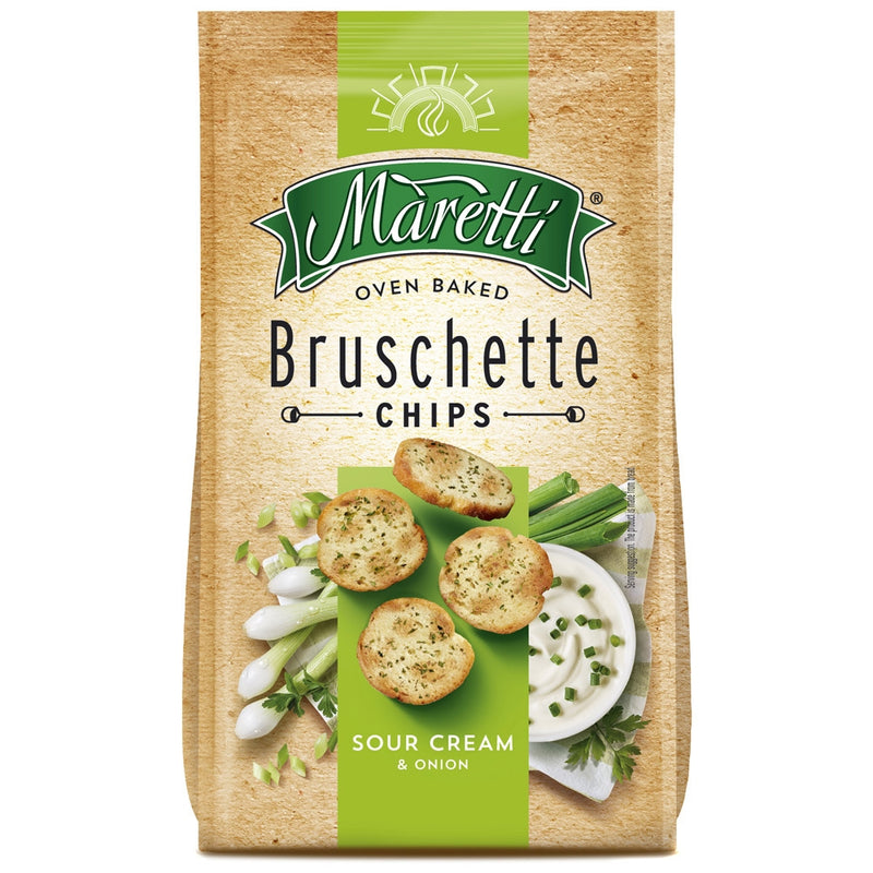 TOSTADITAS MARETTI BRUSCHETTA SOUR CREAM ONION 70 G