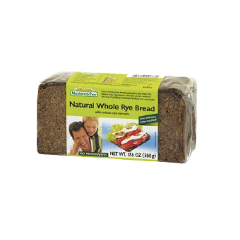 PAN MESTEMACHER NATURAL WHOLE RYE 500 G