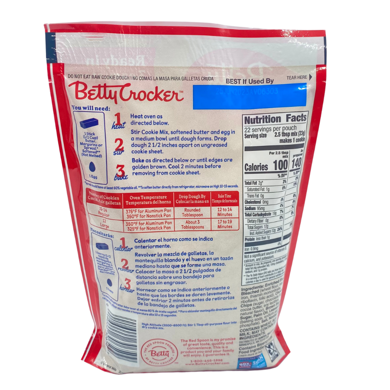 MEZCLA PARA GALLETAS CHOCOLATE CHIP BETTY CROCKER