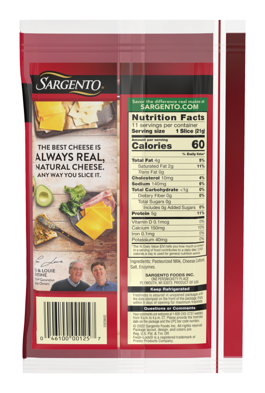 QUESO SARGENTO SLICE MOZZARELLA DELI STYLE 8 OZ