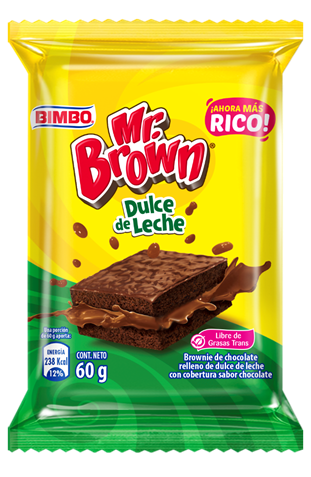 BROWNIE DE DULCE DE LECHE MR. BROWN 55 G