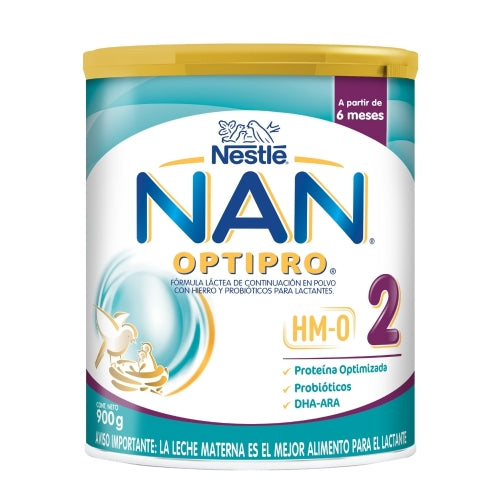 NESTLE NAN 2 (A PARTIR DE 6 MESES) FORMULA INFANTIL DE SEGUIMIENTO LATA 900G