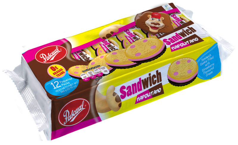 GALLETA PASCUAL SANDWICH NAPOLITANO 360 G