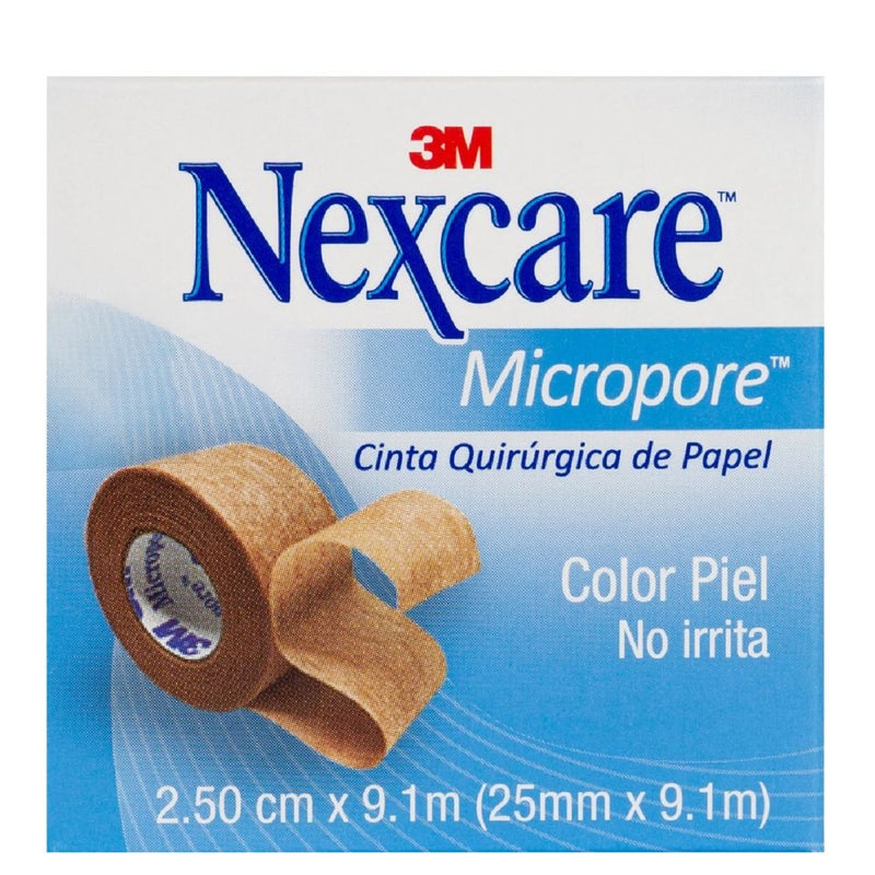 CINTA MICROPORE COLOR PIEL NEXCARE 2.5CM X 9.1M