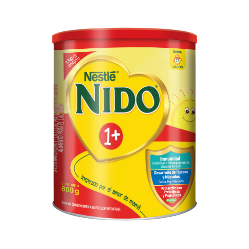 NESTLE NIDO 1+ PROTECCION  ALIMENTO COMPLEMENTARIO A BASE DE LECHE INSTANTANEA LATA 800G