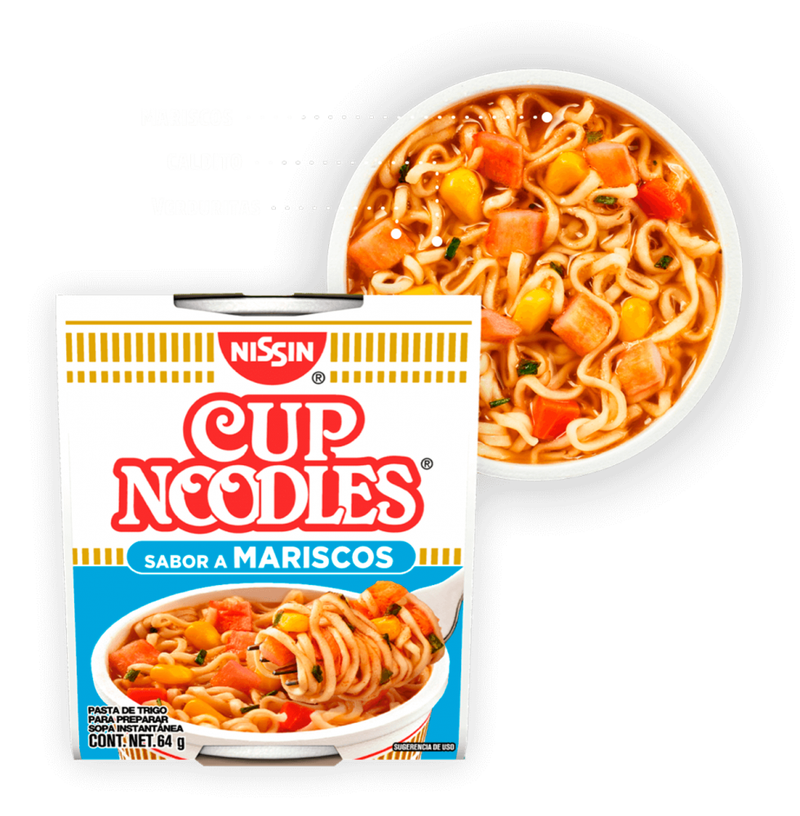 SOPA NISSIN CUP NOODLES SABOR A MARISCO