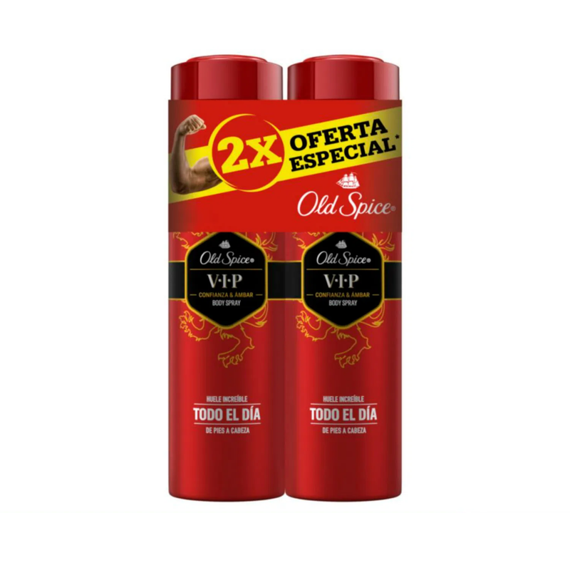 DESODORANTE OLD SPICE DEO SPRAY VIP 2 PACK 96 GR