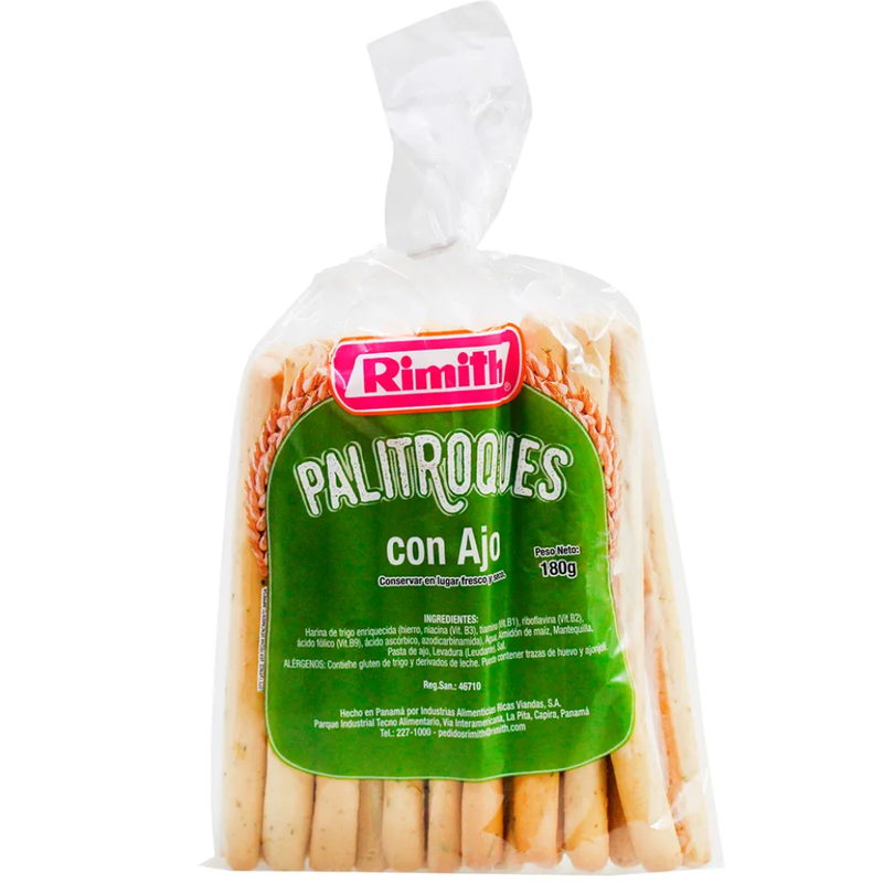 PALITROQUES DE AJO RIMITH 180 GR