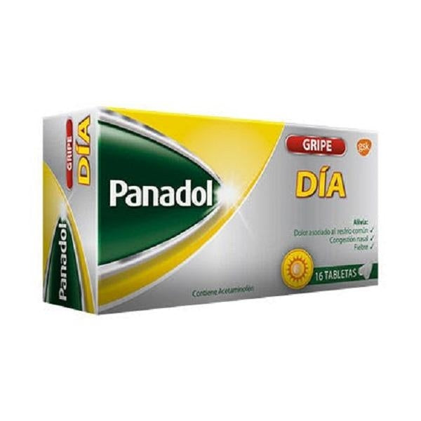 PANADOL GRIPE DIA 16 TABLETAS