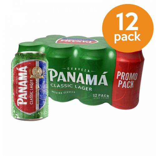 CERVEZA PANAMA LAGER  PROMO PACK 12 UNIDADES