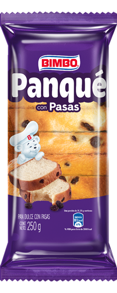 PAN BIMBO PANQUE PASAS 250 G