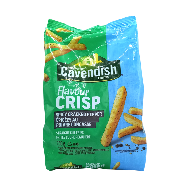 PAPAS CAVENDISH FLAVOUR CRISP SPICY STRAIGHT CUT 1.5 LBS