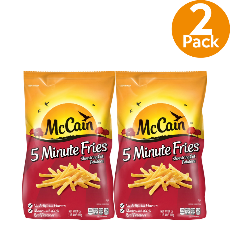 PAPAS FRITAS MCCAIN 5 MINUTE FRIES 20 OZ 2 PACK