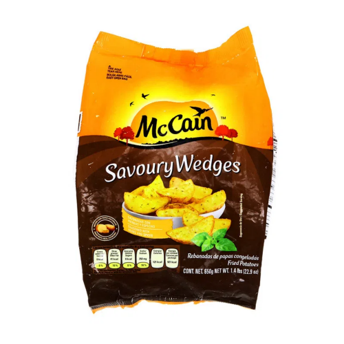 PAPAS MCCAIN SAVOURY WEDGES 650 GR