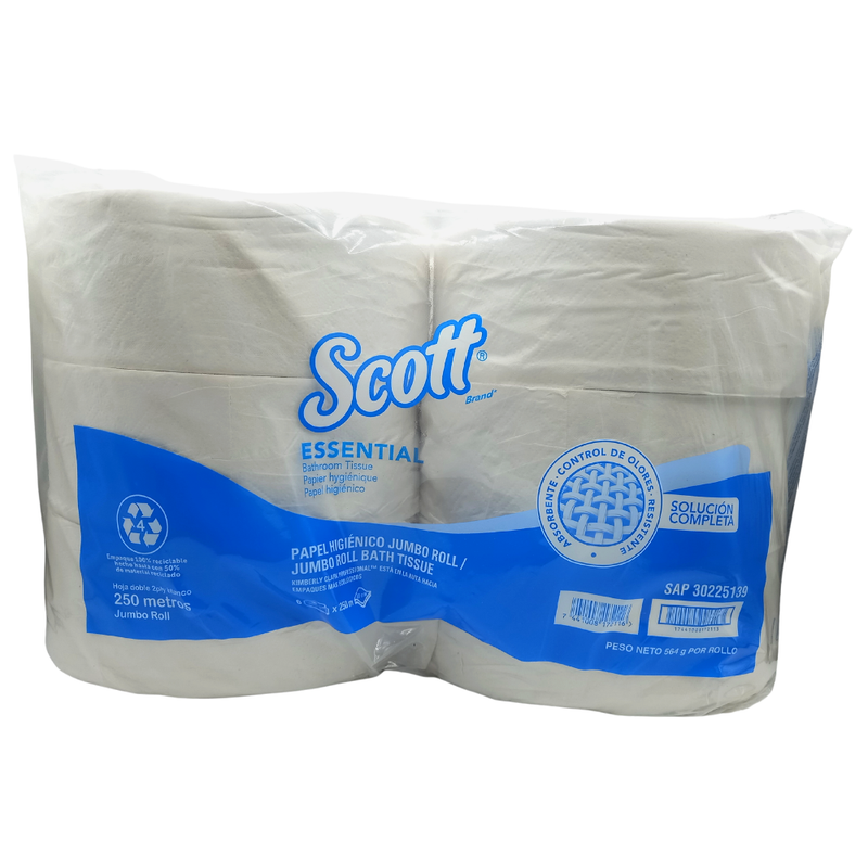 PAPEL HIGIENICO JRT SCOTT BASIC 250 M  6 UND