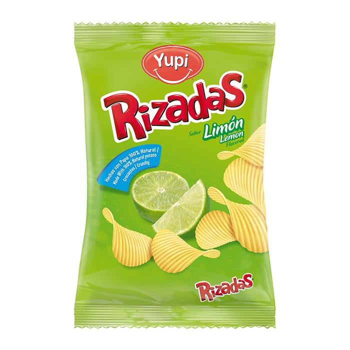 PAPITAS YUPI RIZADAS LIMON 28 G