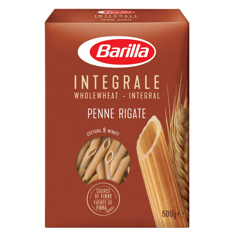 PASTA PENNETTE RIGATE GLUTEN INTEGRAL BARILLA 500 GR