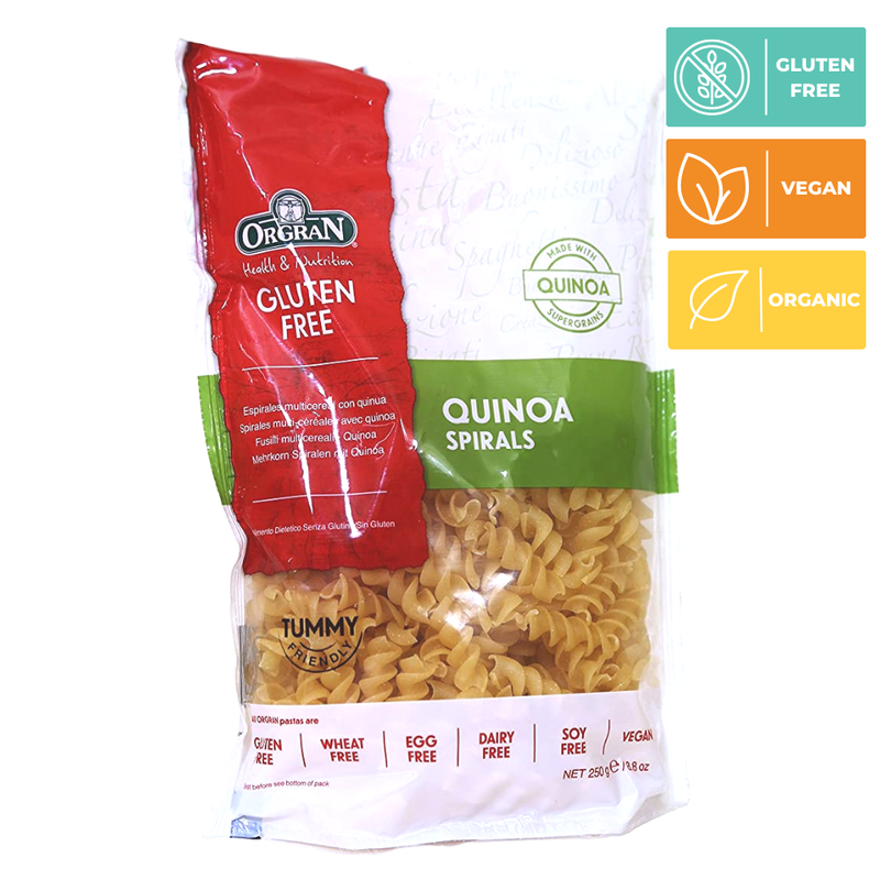 PASTA FUSILLI QUINOA ORGRAN 250 GR