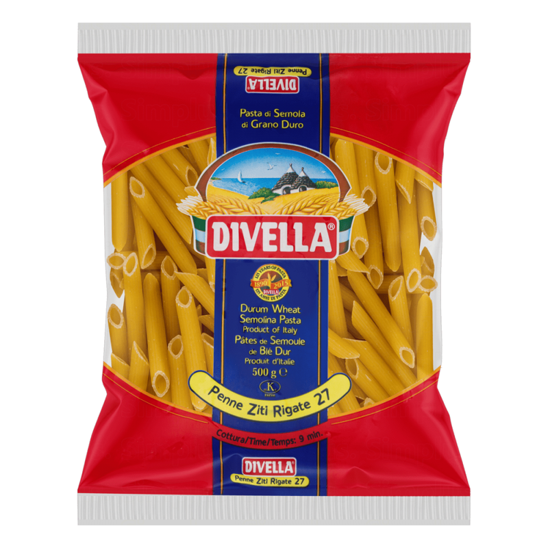 PASTA PENNE ZITI RIGATE DIVELLA 27 500 GR