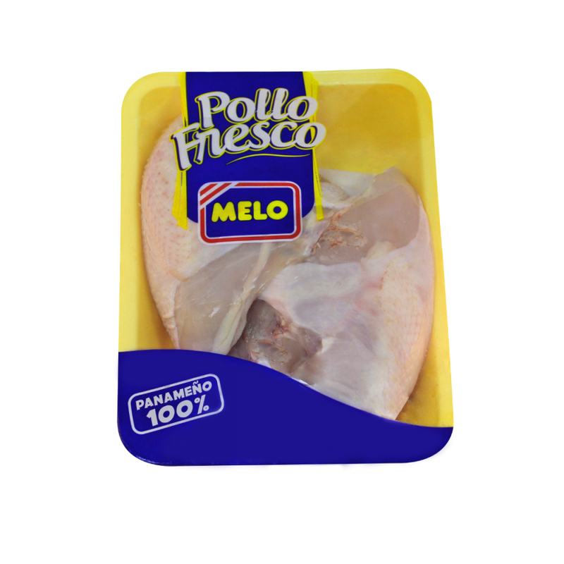 PECHUGA DE POLLO FRESCO MELO BANDEJA 1.30 - 2.2 LBS APROX