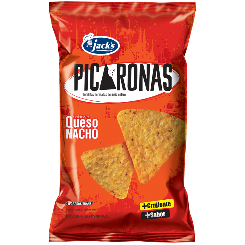 PICARONAS JACKS CON QUESO  150G