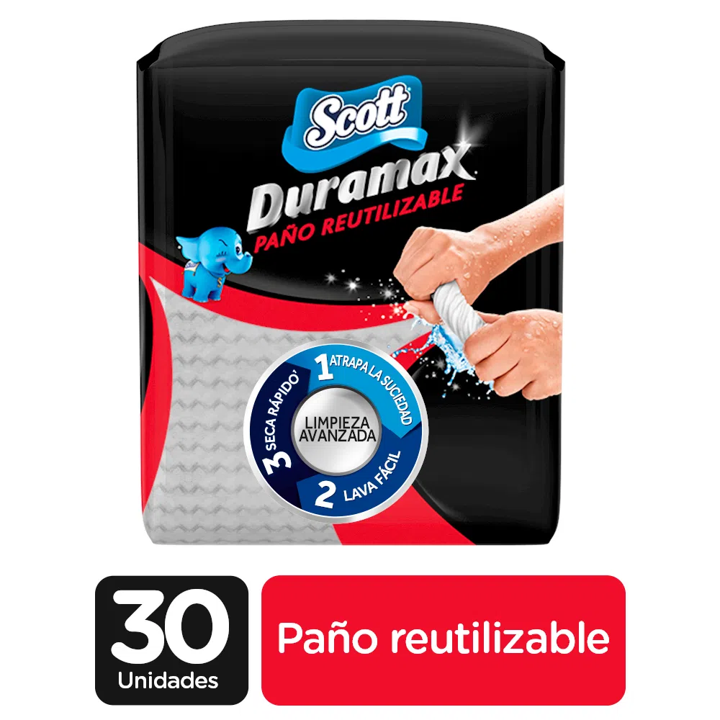 PAÑO REUTILIZABLE SCOTT DURAMAX 30 UNIDADES