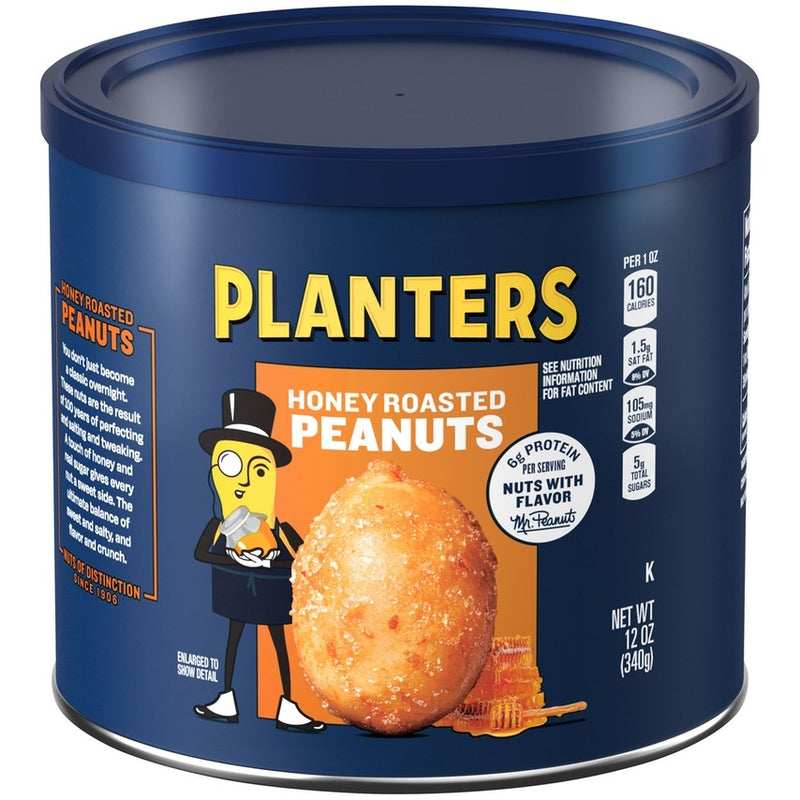 MANI HONEY ROASTED PLANTERS 12 OZ