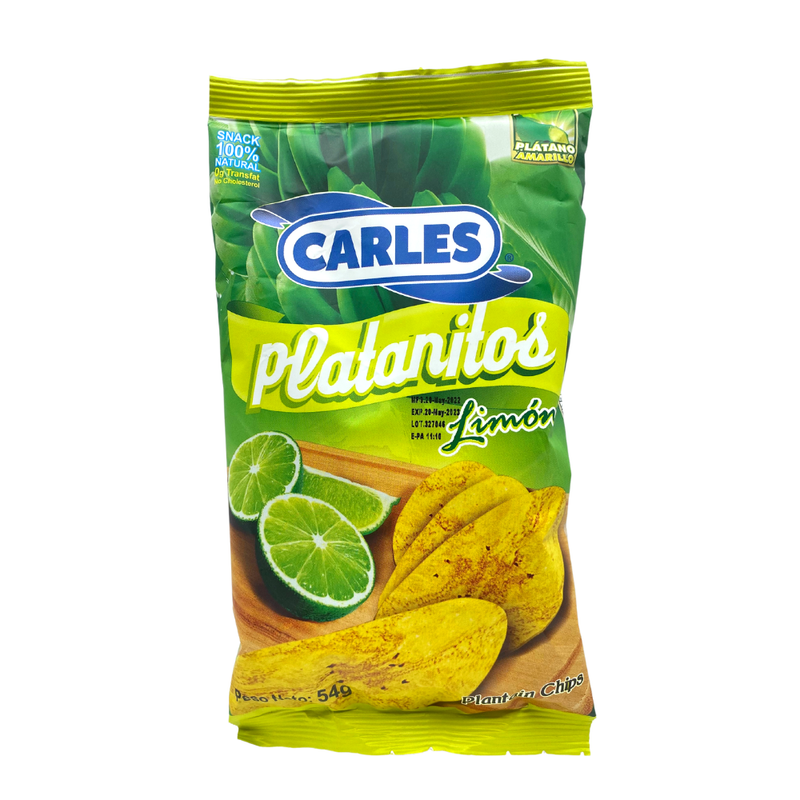 PLATANITOS CARLES SABOR LIMÓN  54 GR