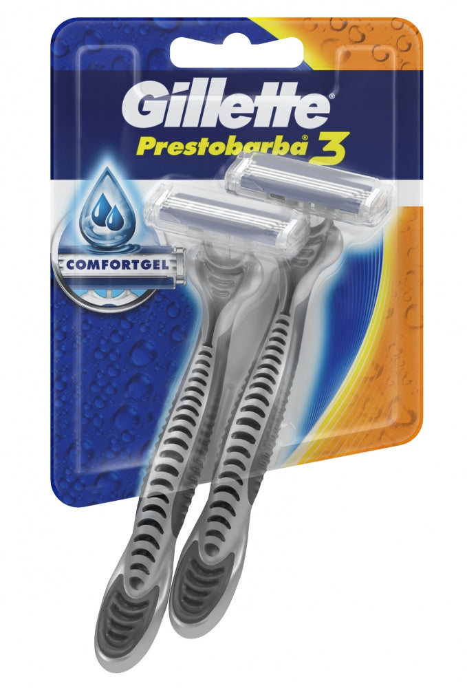 AFEITADORA GILLETTE PRESTOBARBA 3 2 PACK