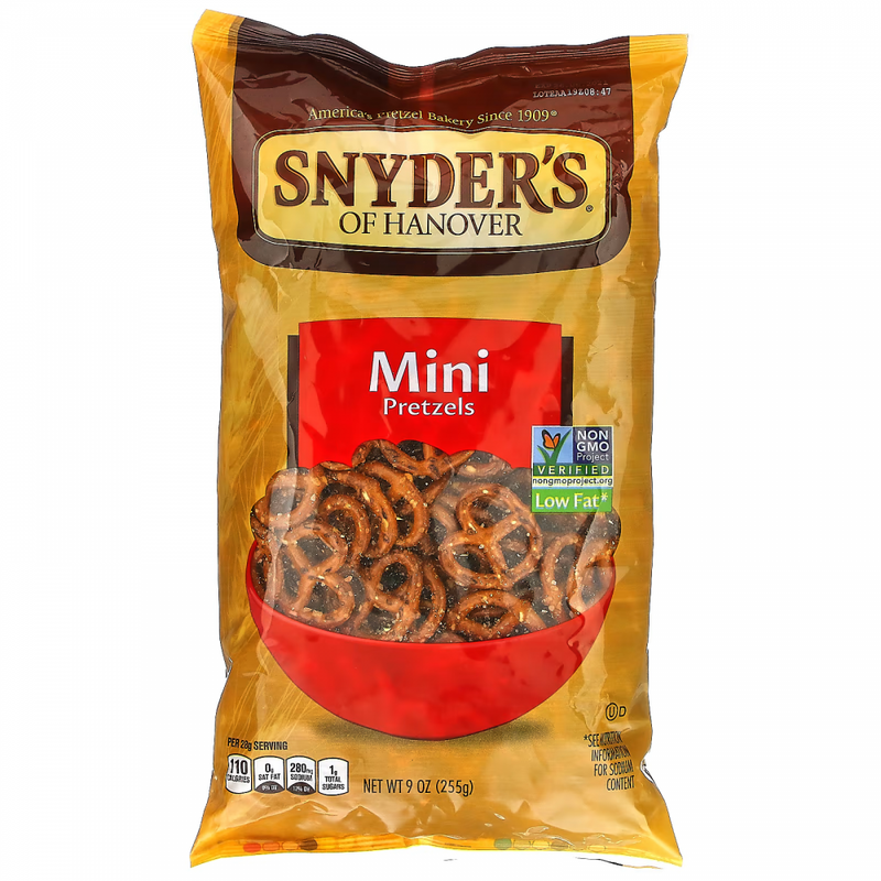 SNACKS SNYDER'S MINI PRETZELS 9.OZ