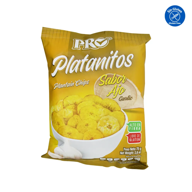 PLATANITOS PRO AJO GLUTEN FREE 70 G