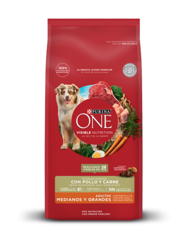 PURINA ONE ADULTOS MEDIANOS Y GRANDES POLLO Y CARNE 3.5 KG