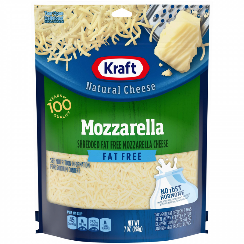 QUESO MOZZARELLA SHREDDED FAT FREE KRAFT 7 OZ