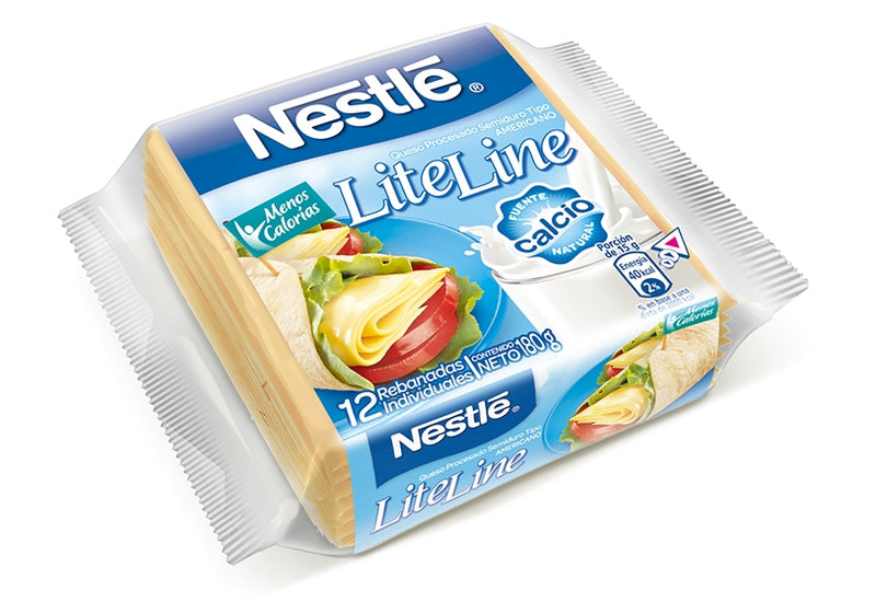 QUESO AMERICANO NESTLE LITE 12 REB