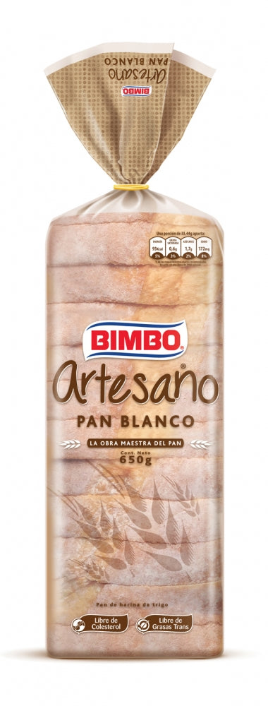 PAN BIMBO ARTESANO BLANCO 535 G