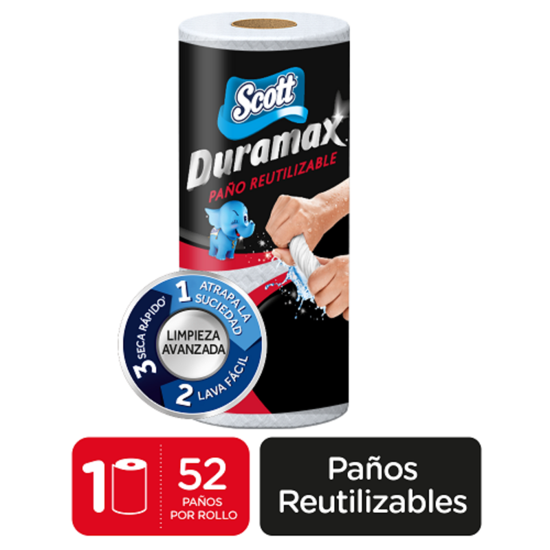 PAÑO REUTILIZABLE SCOTT DURAMAX 1 ROLLO