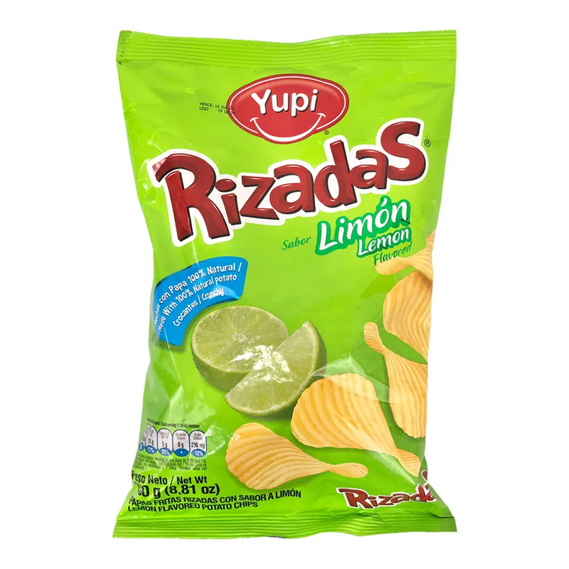 YUPI RIZADA LIMON 250 GR