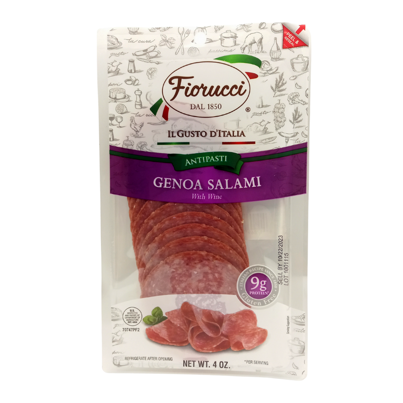 SALAMI GENOA REBANADO FIORUCCI 113 GR