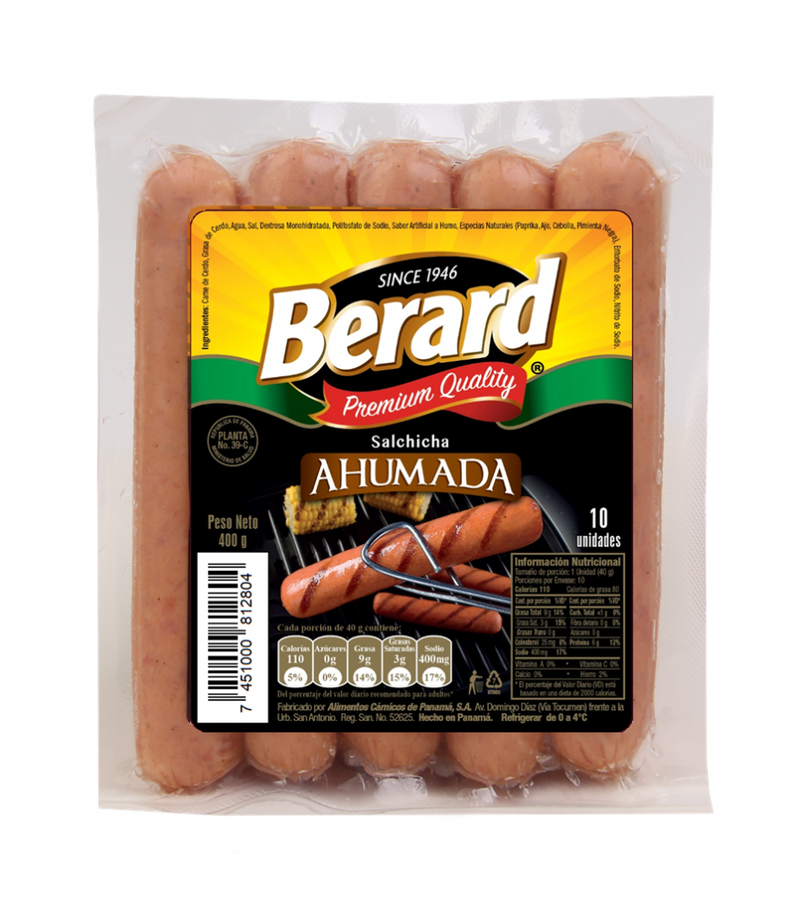 SALCHICHA AHUMADA BERARD 400 GR