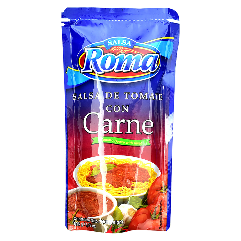 SALSA DE TOMATE CON CARNE ROMA 106 GR